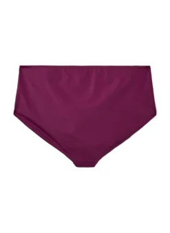 Hoch taillierte Bikini-Slip mit Drapierung