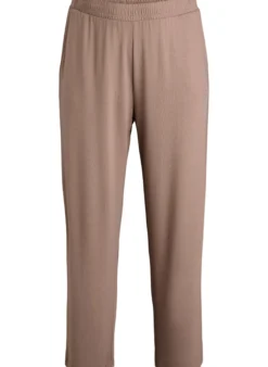 Hoch taillierte Hose aus Jersey mit geradem Bein