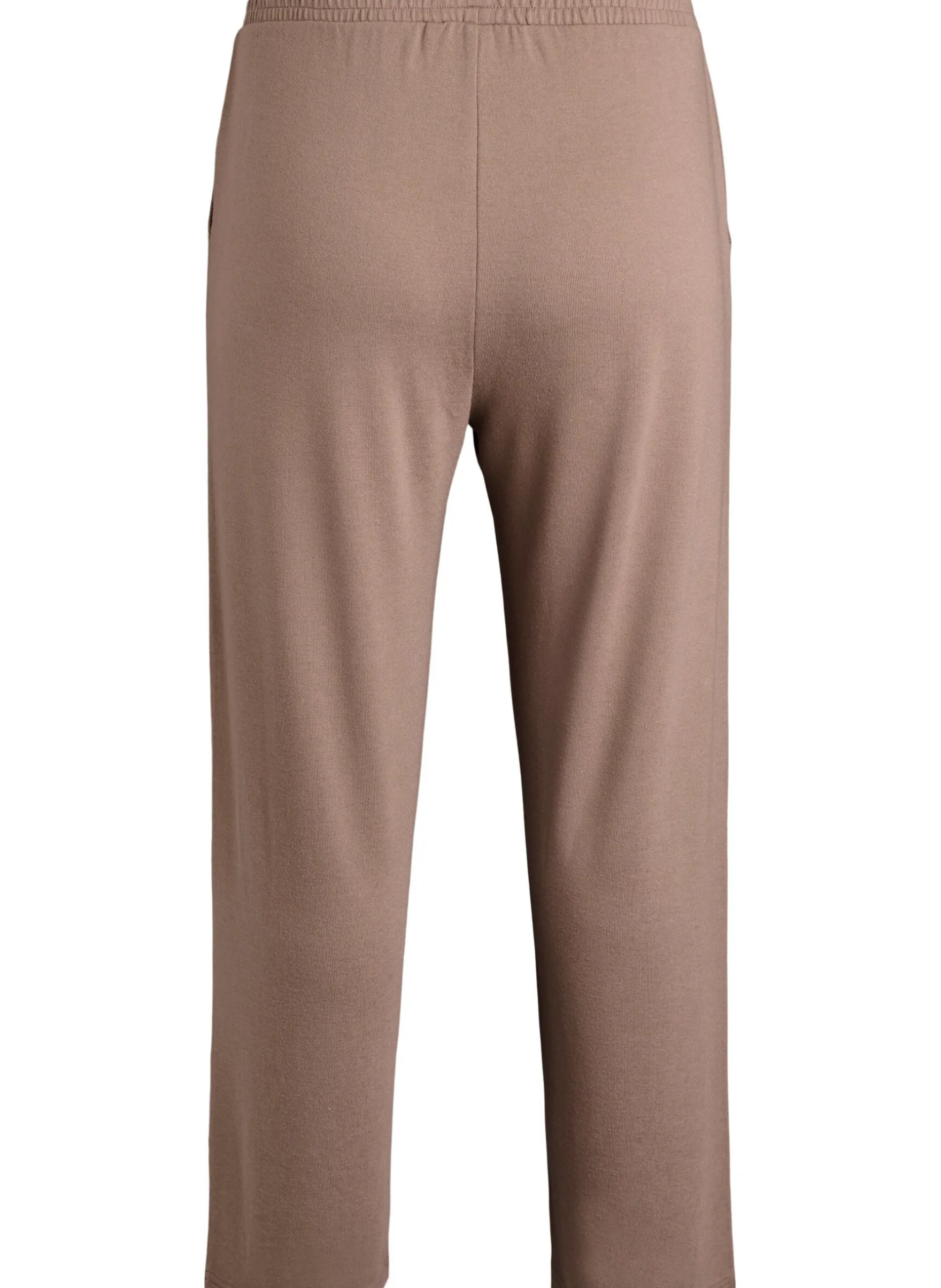 Hoch taillierte Hose aus Jersey mit geradem Bein