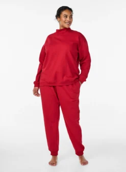 Hochtaillierte Jogginghose