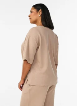Hoch taillierte Loungehose mit geraden Beinen