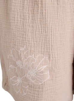 Hoch taillierte Shorts aus Baumwoll-Musselin