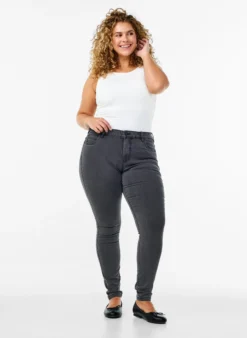 Hochtaillierte Super Slim Amy Jeans