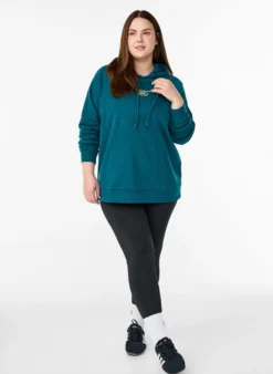 Hoodie mit gesticktem Frontmotiv