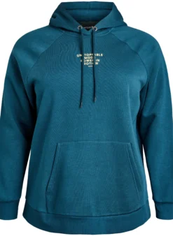 Hoodie mit gesticktem Frontmotiv