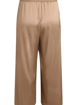 Hose in Satin-Optik mit weitem, geradem Bein
