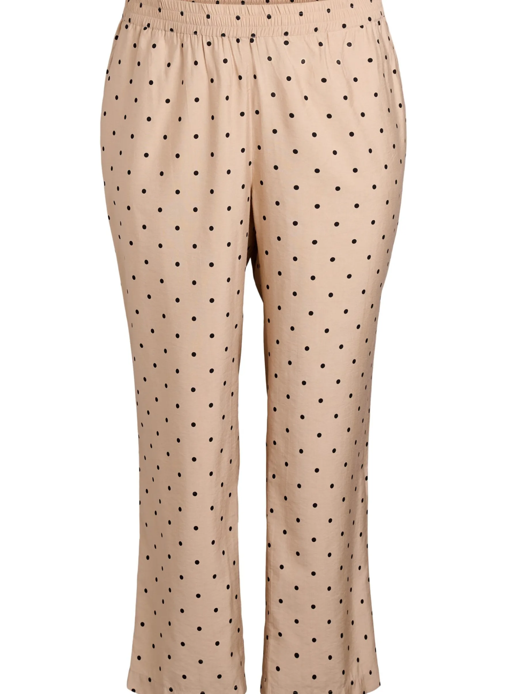 Hose mit Polka Dots und geradem Bein
