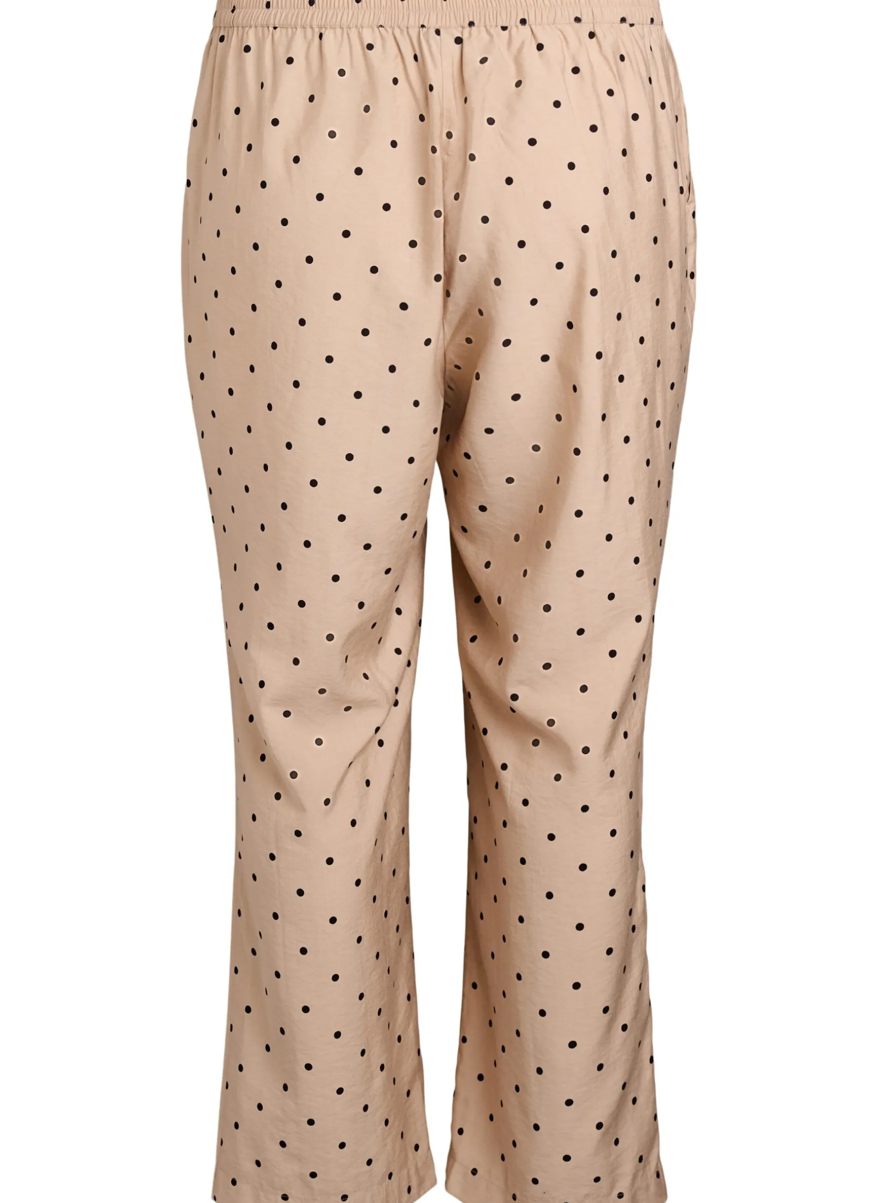 Hose mit Polka Dots und geradem Bein