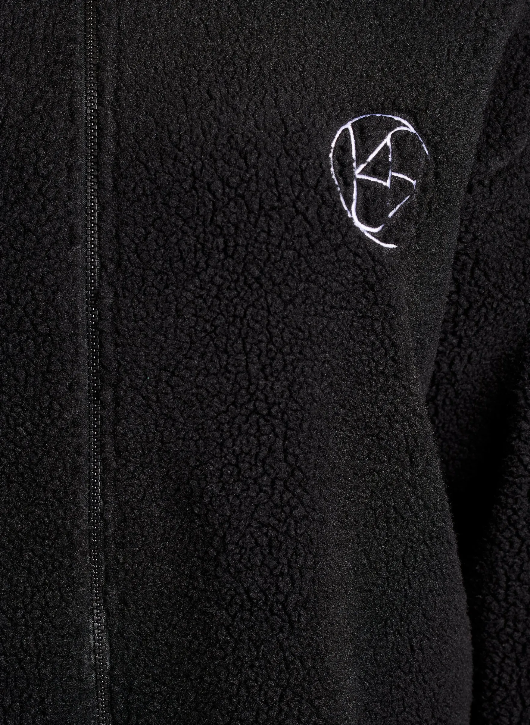 Jacke aus Teddyfleece mit Streifendetails