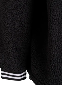 Jacke aus Teddyfleece mit Streifendetails