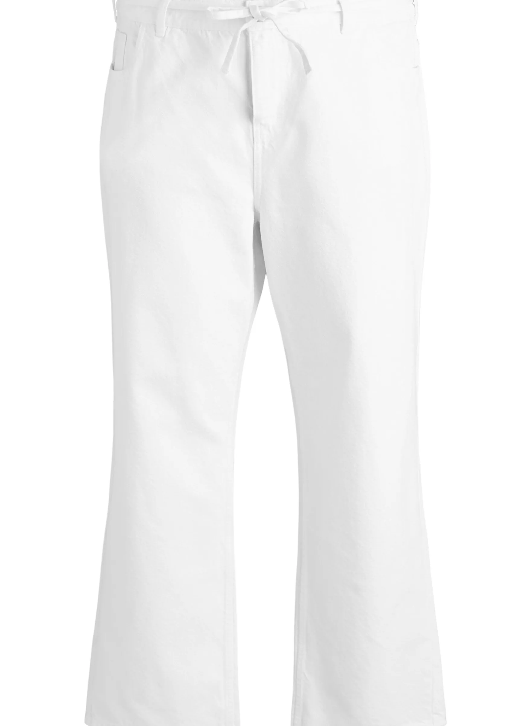 Jeans in gerader Passform mit Bindegürtel