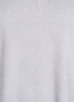 Jersey Bluse mit Kragen und kurzen Ärmeln