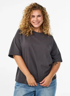 Jerseybluse mit 1/2-Raglanärmeln