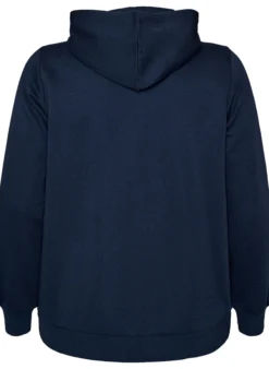Kapuzensweatshirt mit Reißverschluss und Taschen