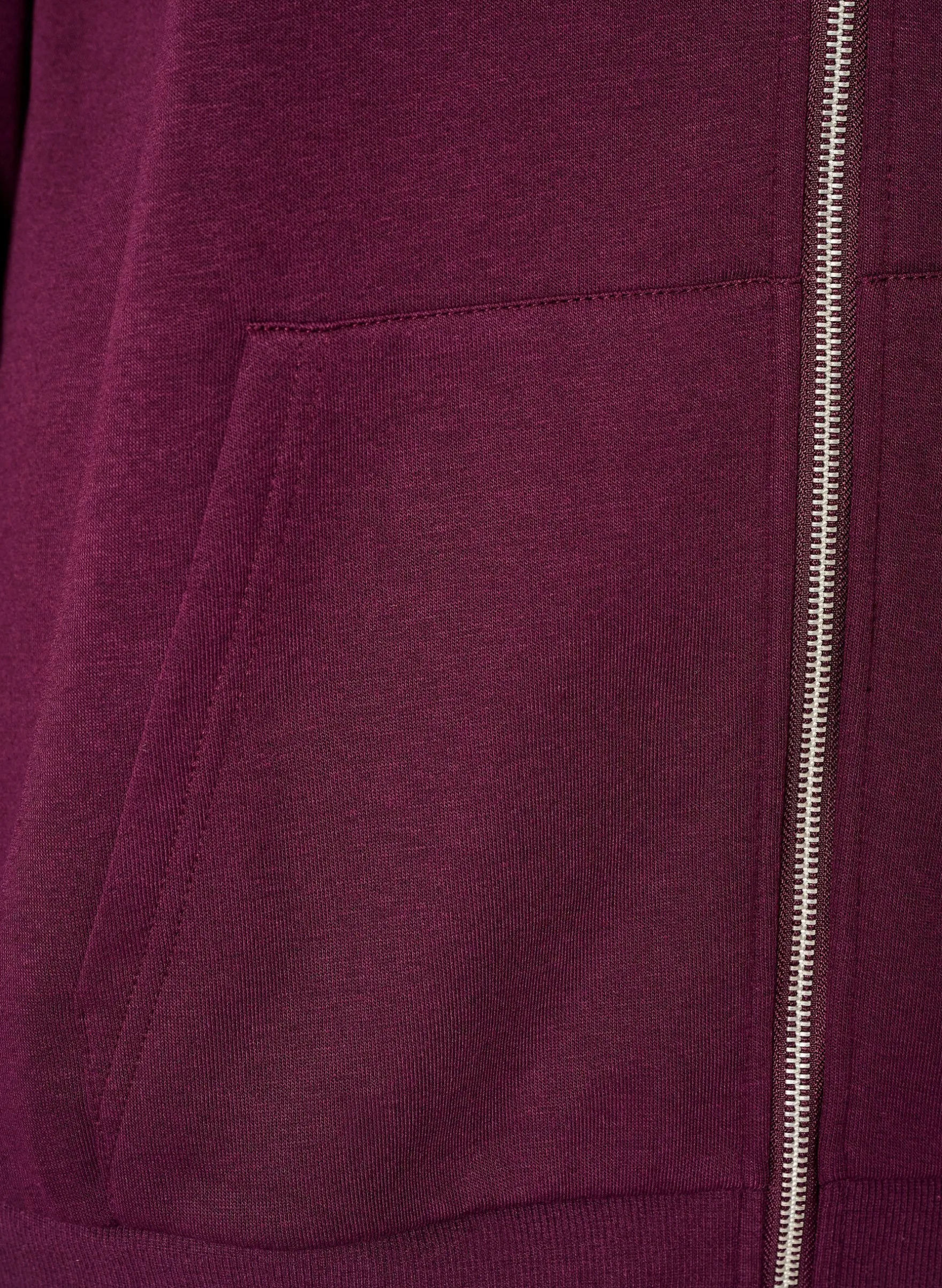 Kapuzensweatshirt mit Reißverschluss und Taschen