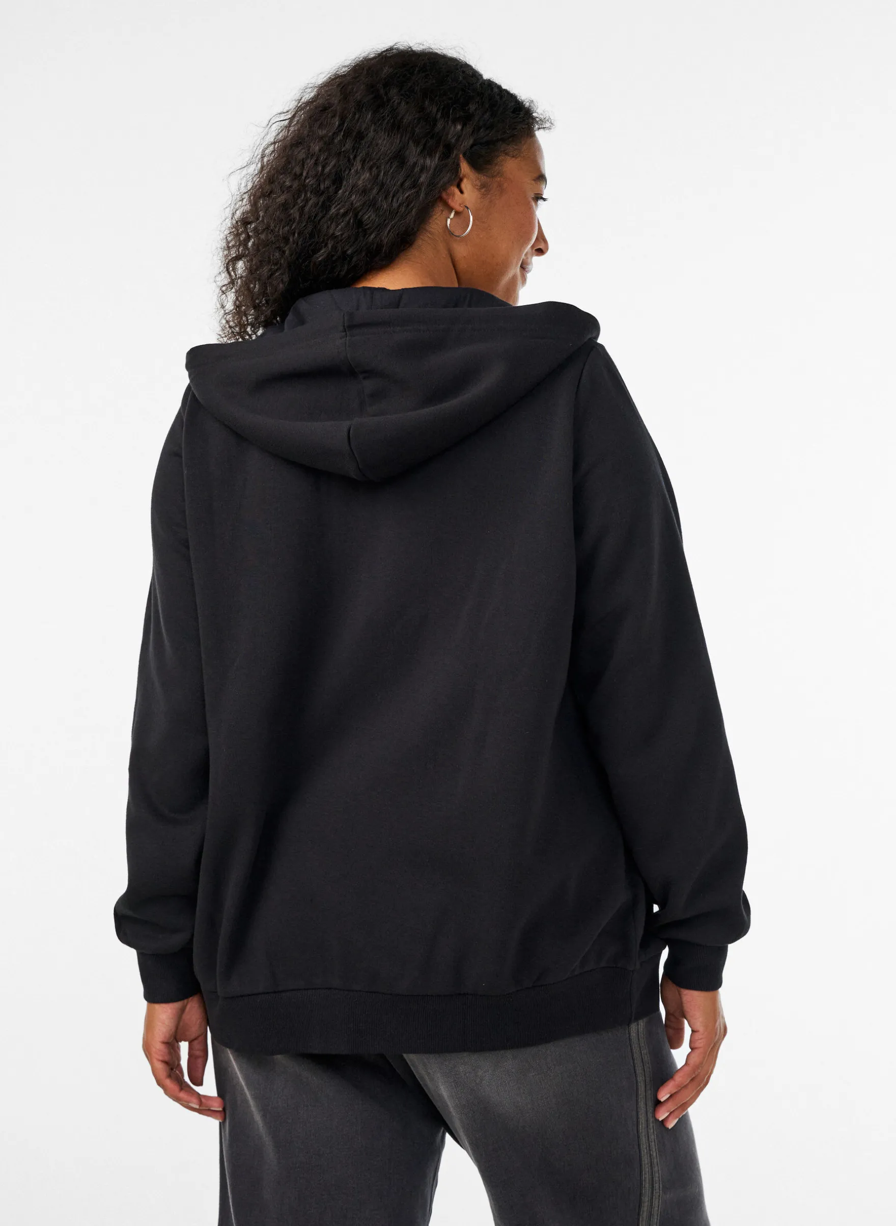 Kapuzensweatshirt mit Reißverschluss und Taschen