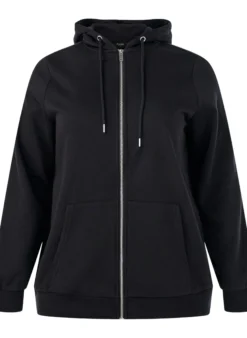 Kapuzensweatshirt mit Reißverschluss und Taschen