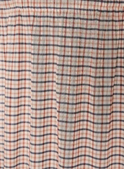 Karierter Midi-Rock aus Mesh