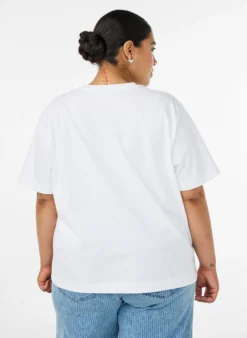 Kastiges T-Shirt aus Baumwolle