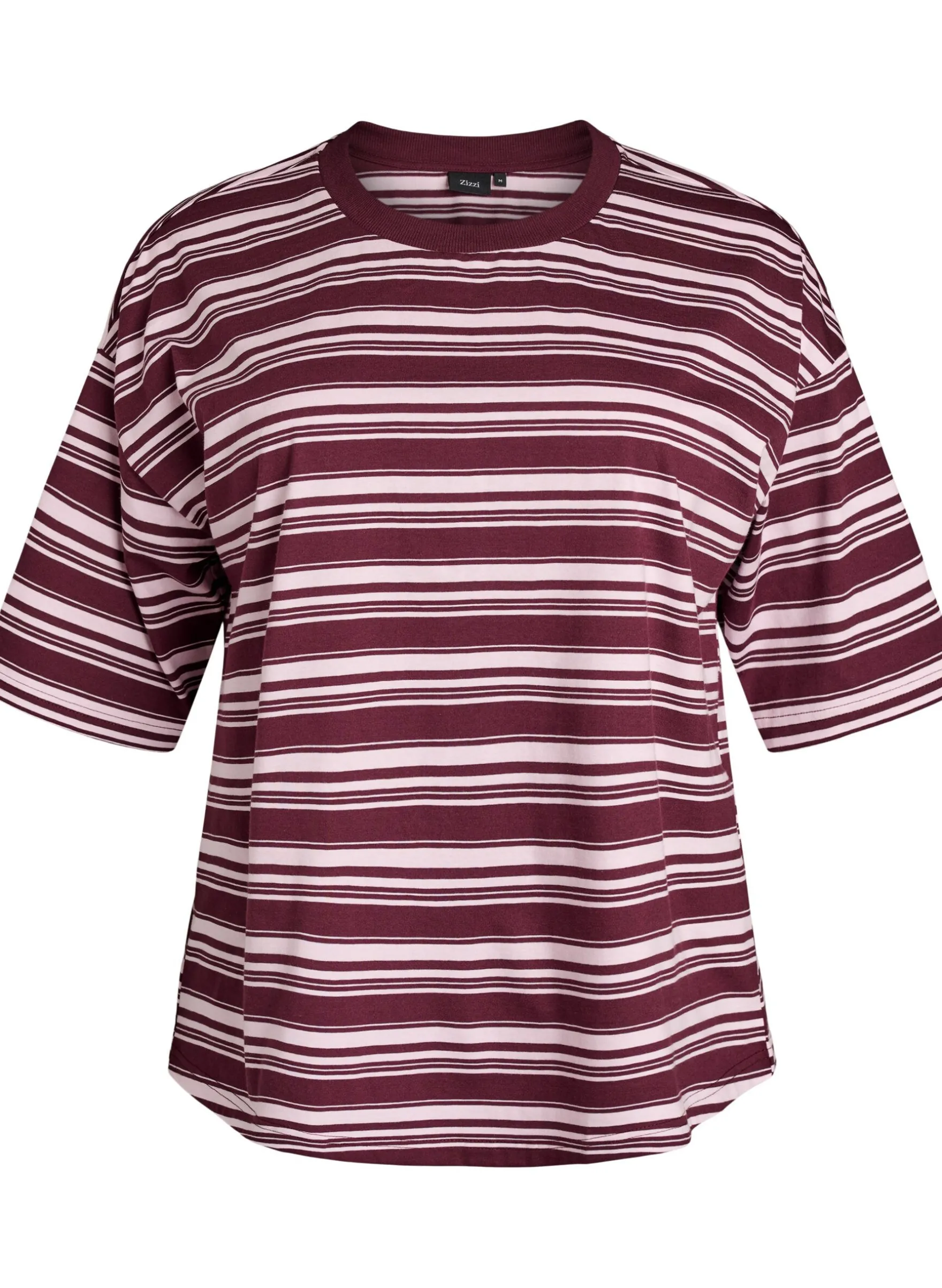 Kastiges T-Shirt mit Streifenmuster