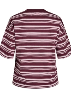 Kastiges T-Shirt mit Streifenmuster