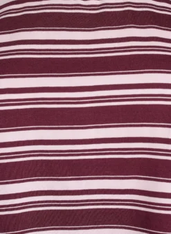 Kastiges T-Shirt mit Streifenmuster