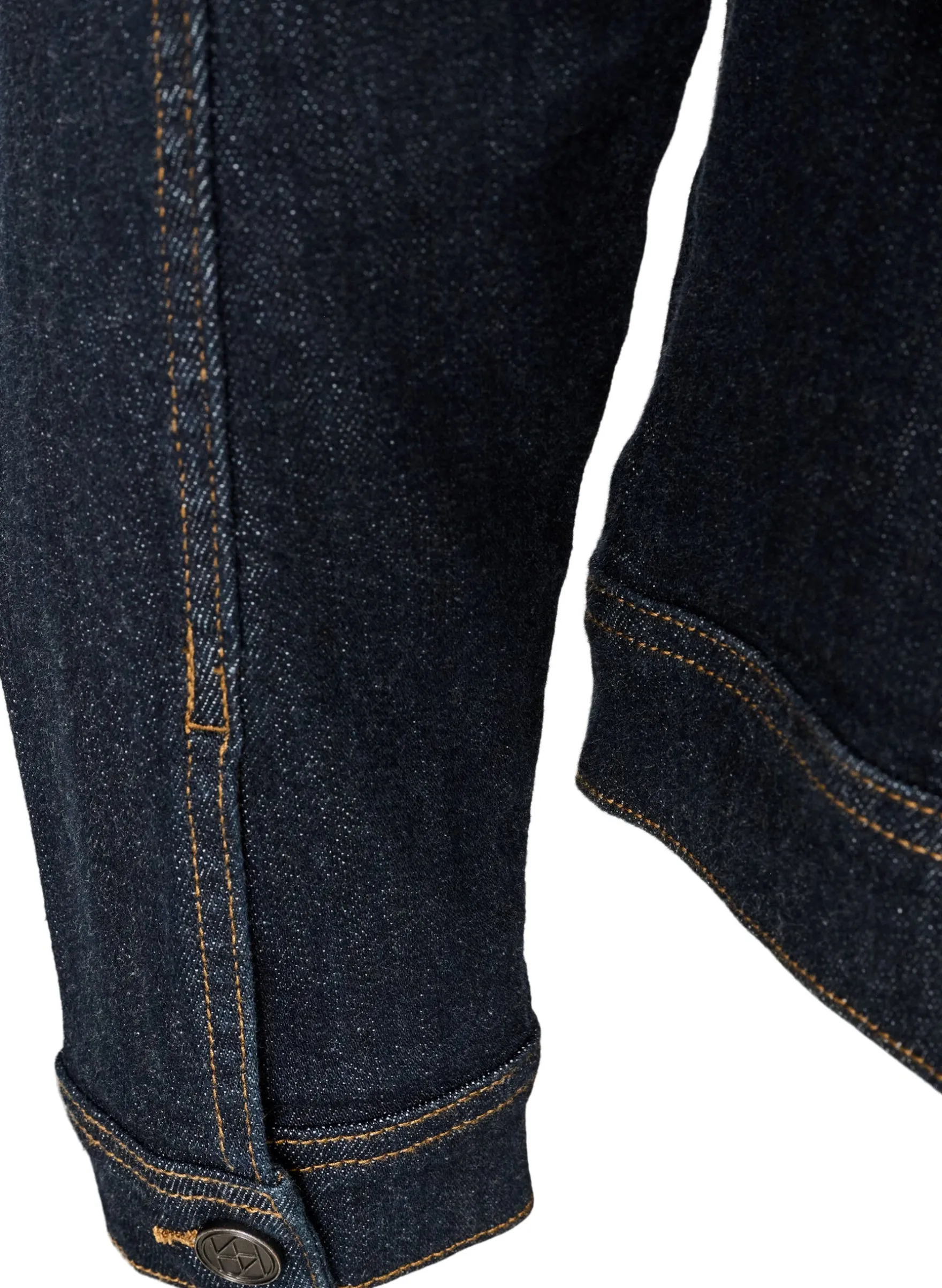 Klassische Jeansjacke mit Kontrastnähten