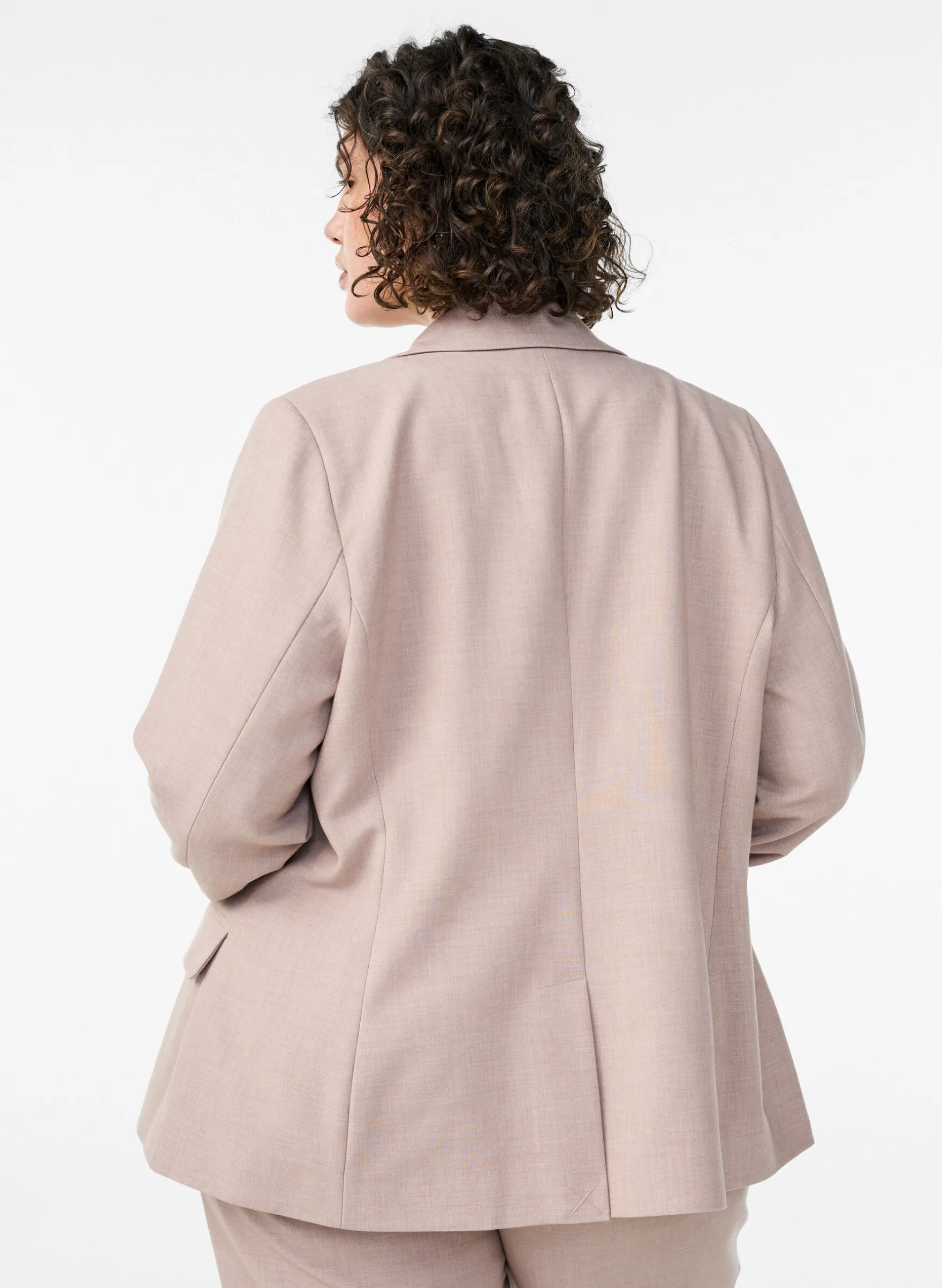 Klassischer Blazer mit Ein-Knopf-Verschluss und Taschen