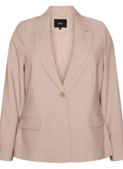 Klassischer Blazer mit Ein-Knopf-Verschluss und Taschen