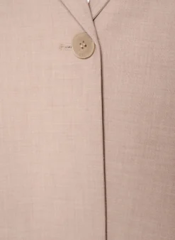 Klassischer Blazer mit Ein-Knopf-Verschluss und Taschen