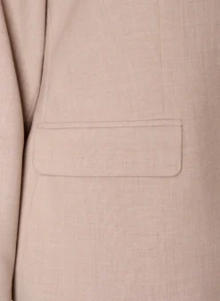 Klassischer Blazer mit Ein-Knopf-Verschluss und Taschen