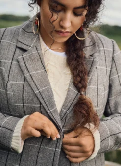 Klassischer karierter Blazer