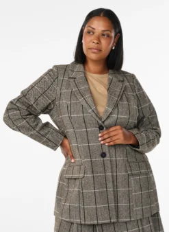 Klassischer karierter Blazer