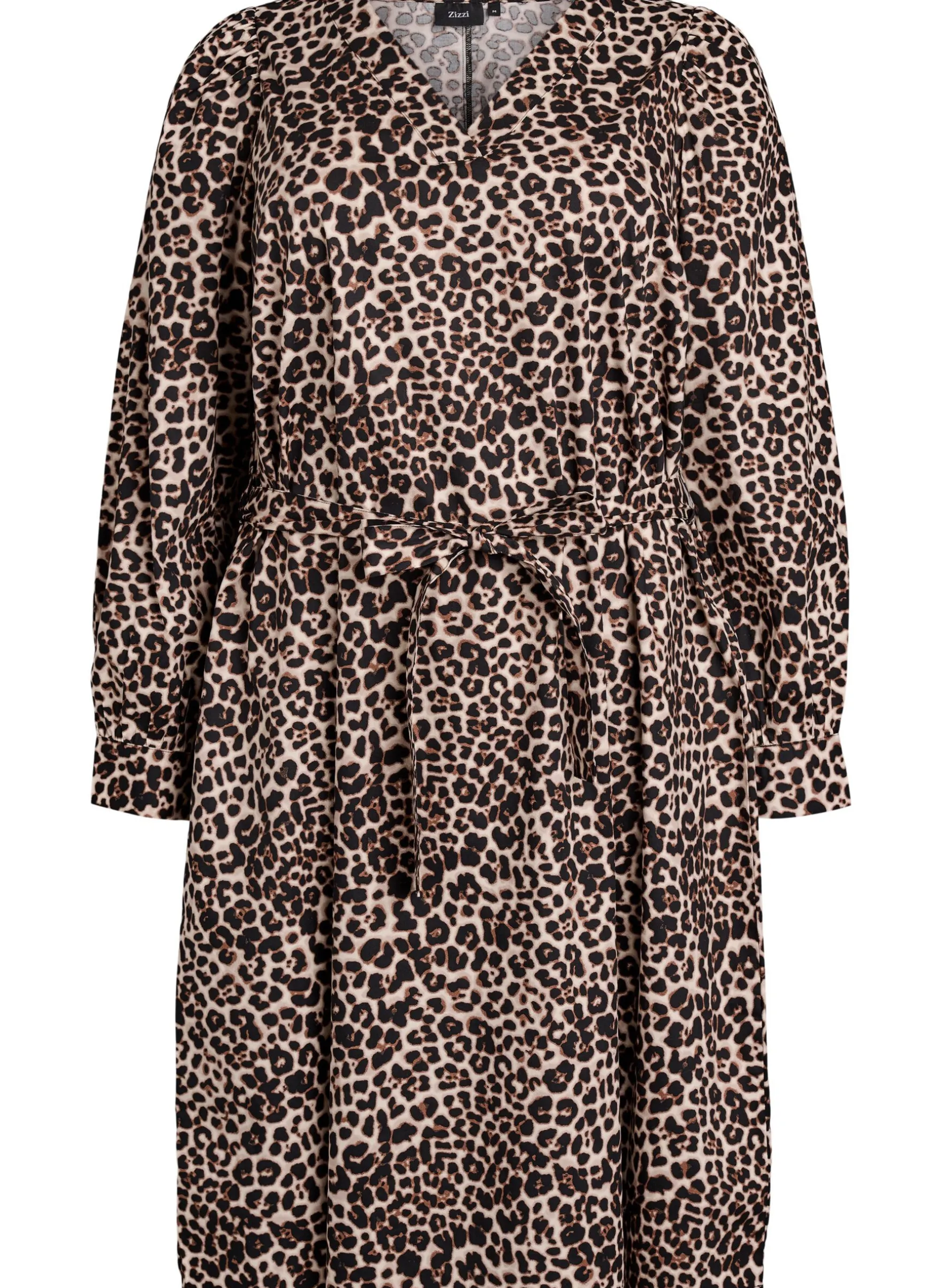 Kleid aus Bio-Baumwolle mit Bindegürtel