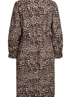 Kleid aus Bio-Baumwolle mit Bindegürtel