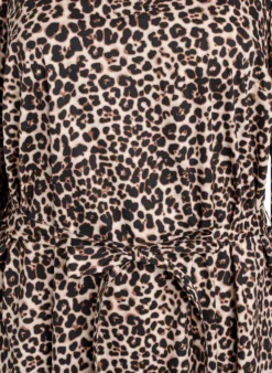 Kleid aus Bio-Baumwolle mit Bindegürtel