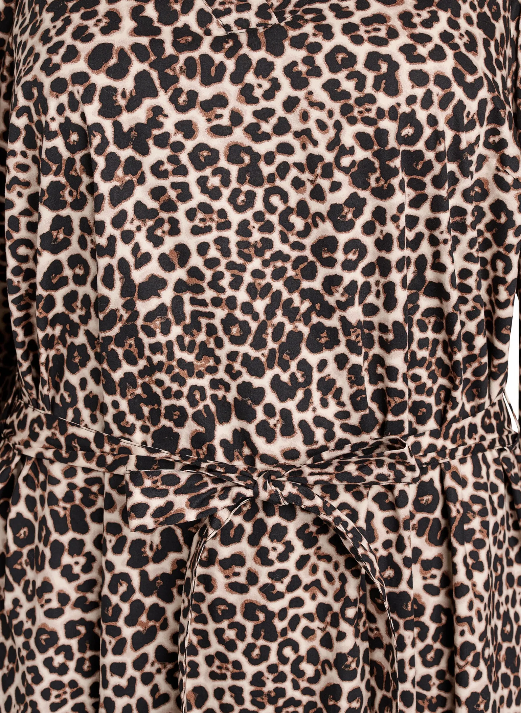 Kleid aus Bio-Baumwolle mit Bindegürtel