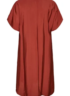 Kleid aus Viskose mit V-Ausschnitt