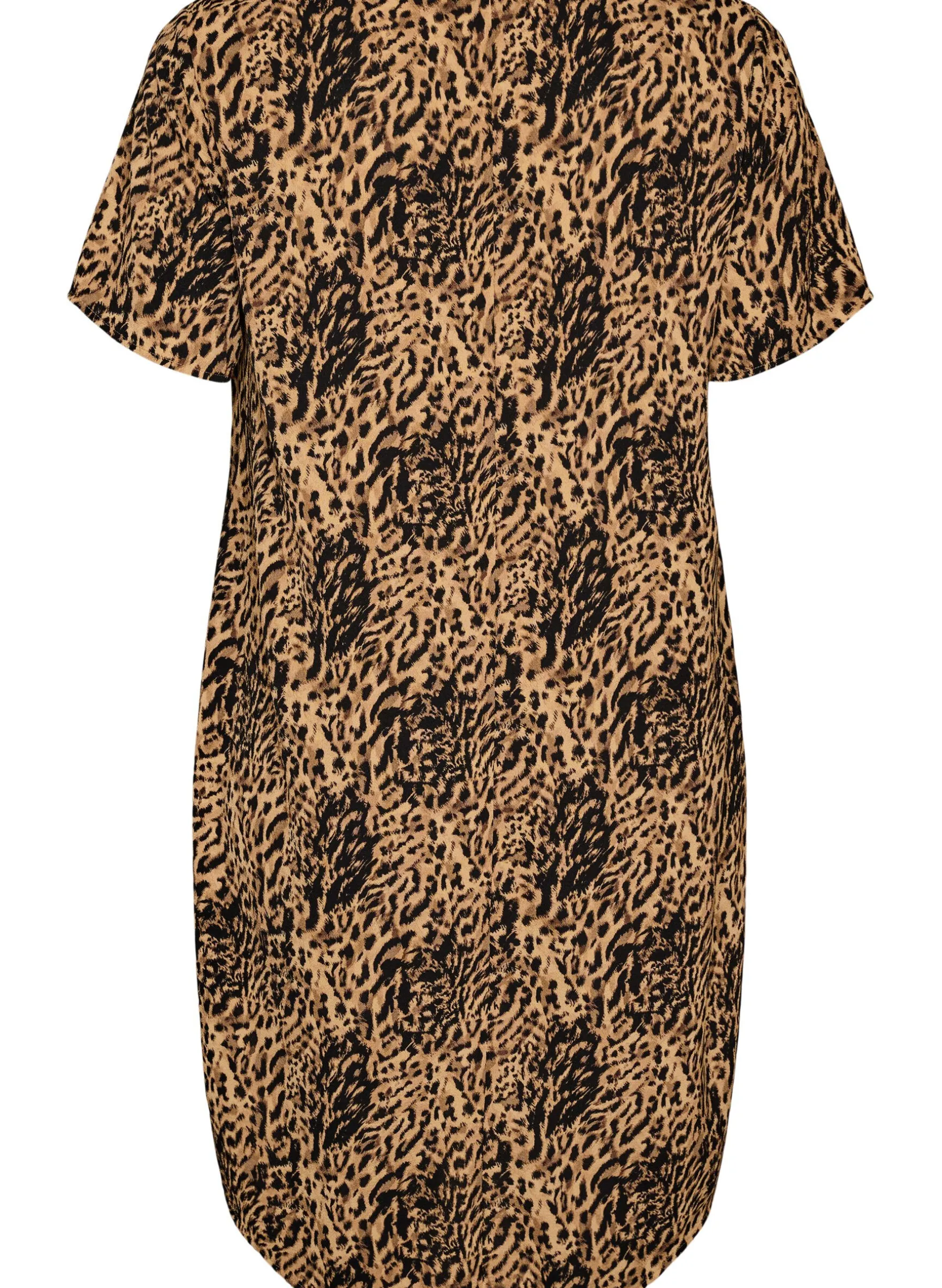 Kleid mit Aufdruck und kurzen Ärmeln