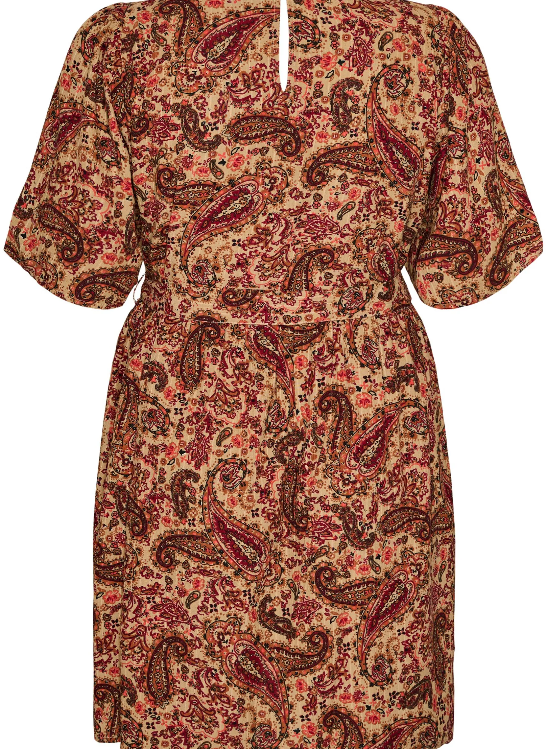 Kleid mit Paisleymuster und Bindegürtel