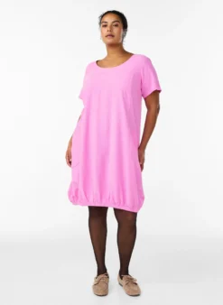 Kurzarm Kleid aus Baumwolle