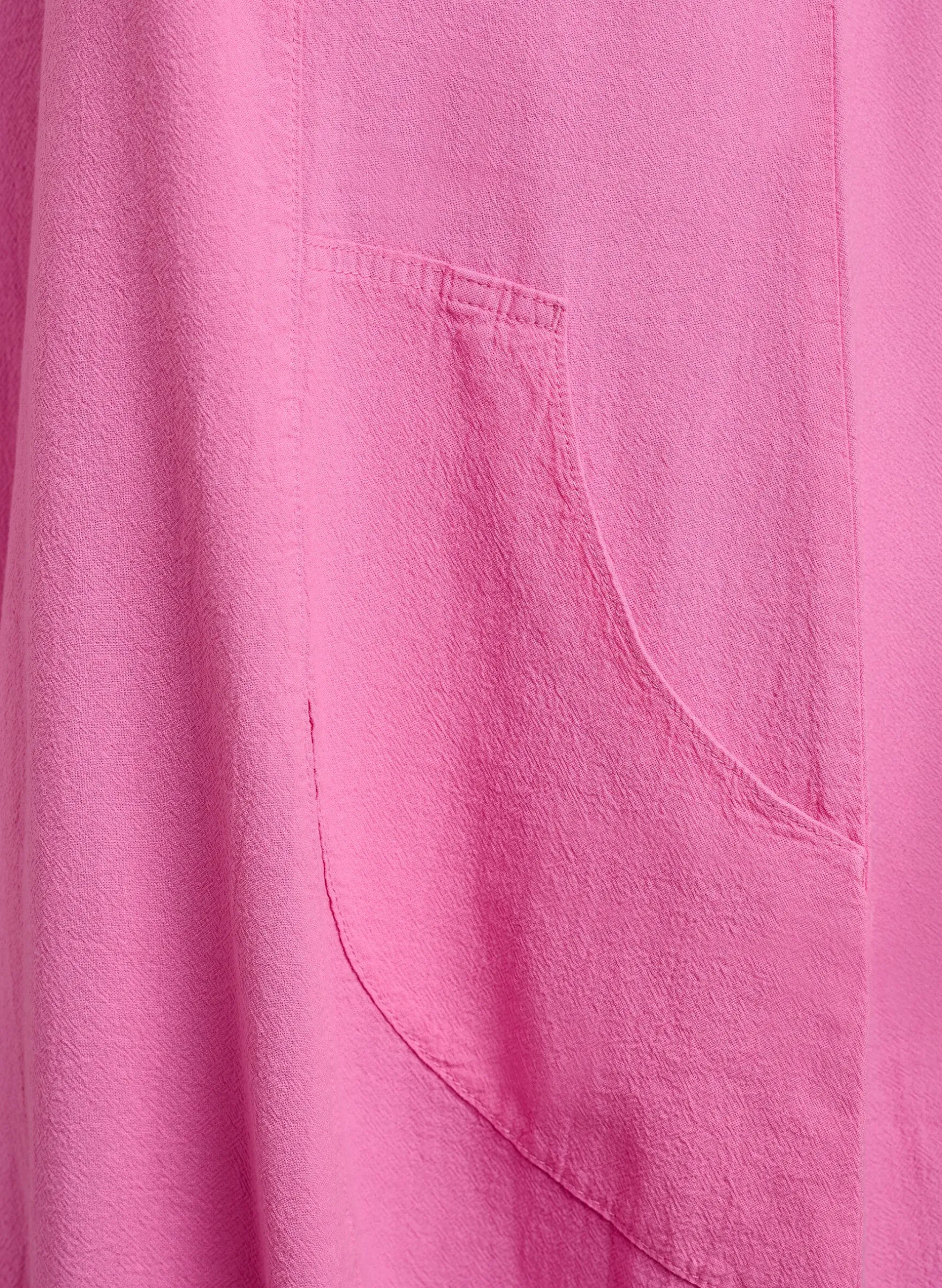 Kurzarm Kleid aus Baumwolle