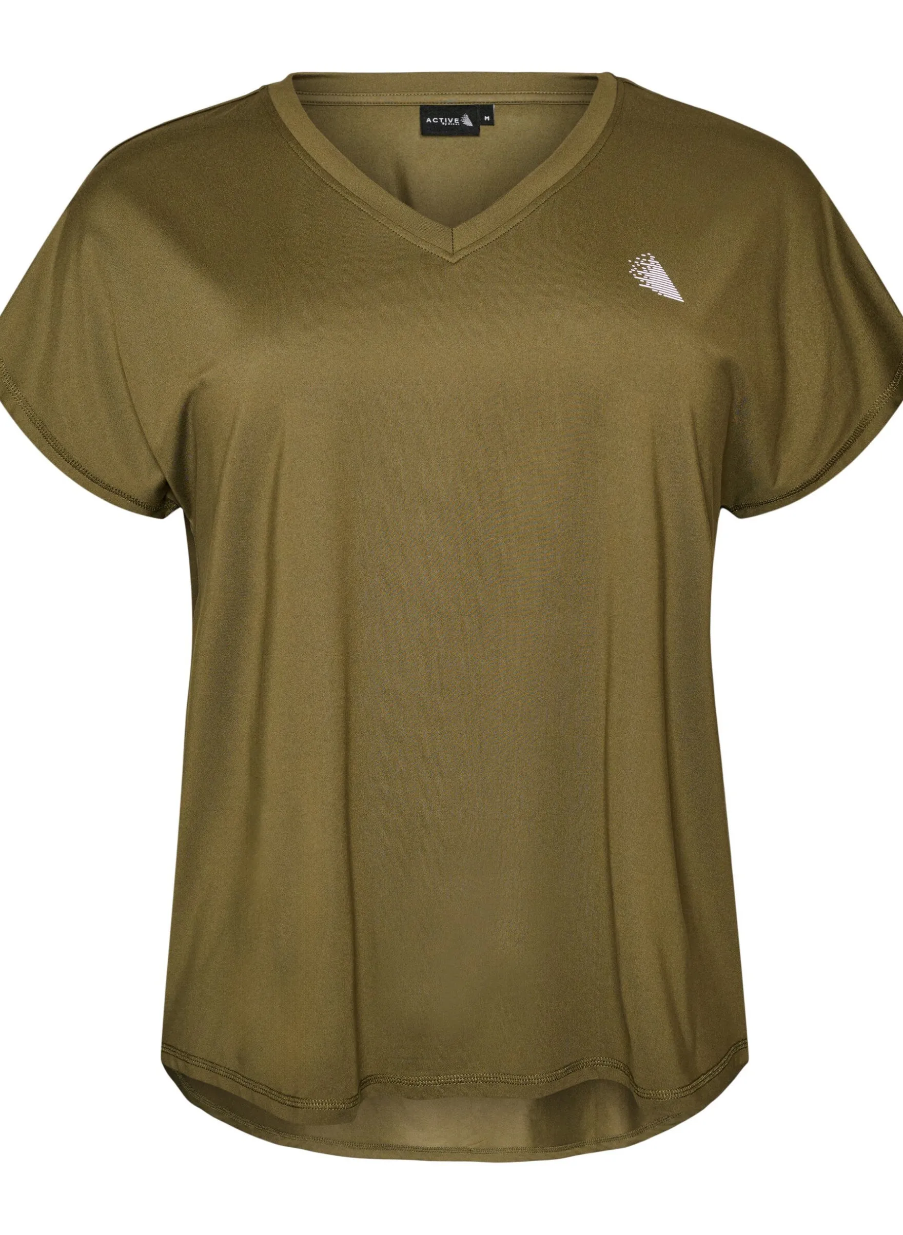 Kurzarm Trainingsshirt mit V-Ausschnitt
