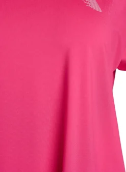 Kurzarm Trainingsshirt mit V-Ausschnitt