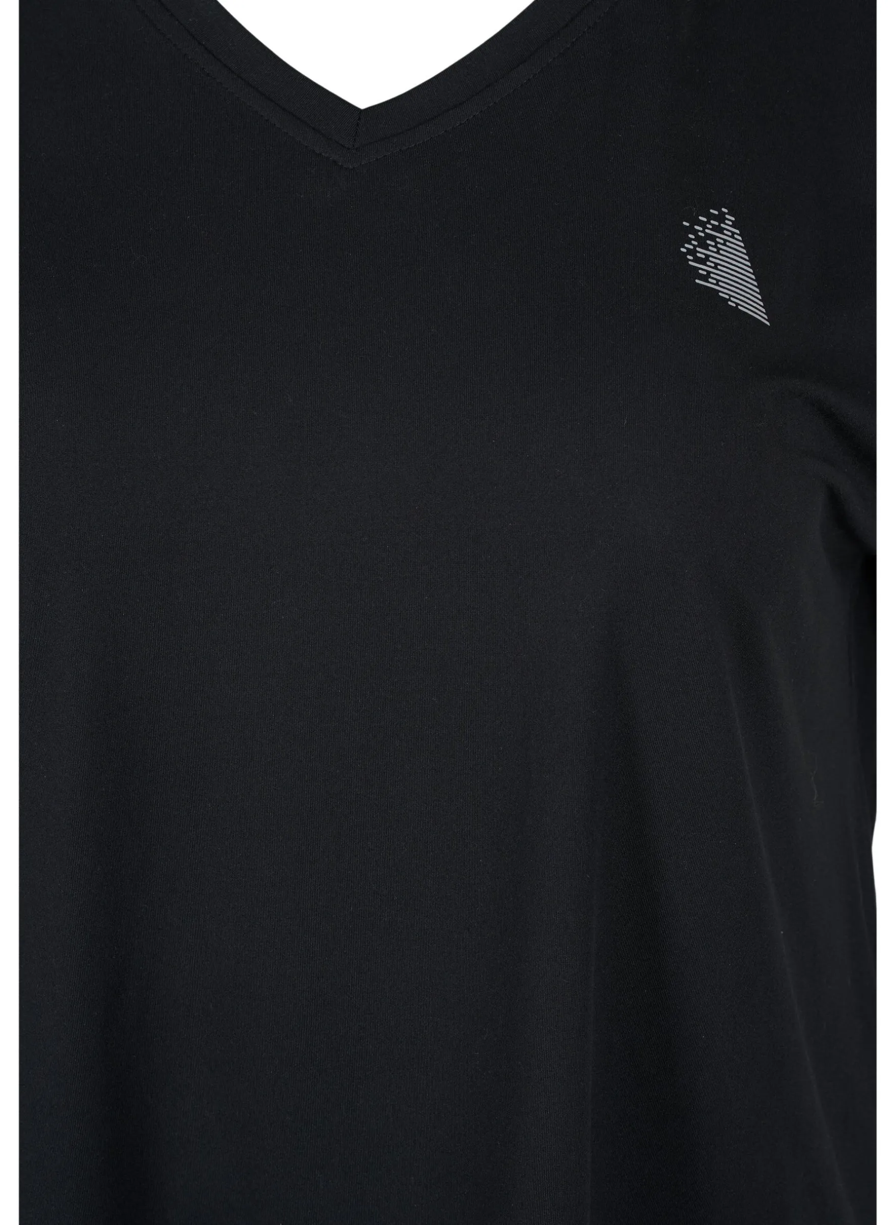 Kurzarm Trainingsshirt mit V-Ausschnitt