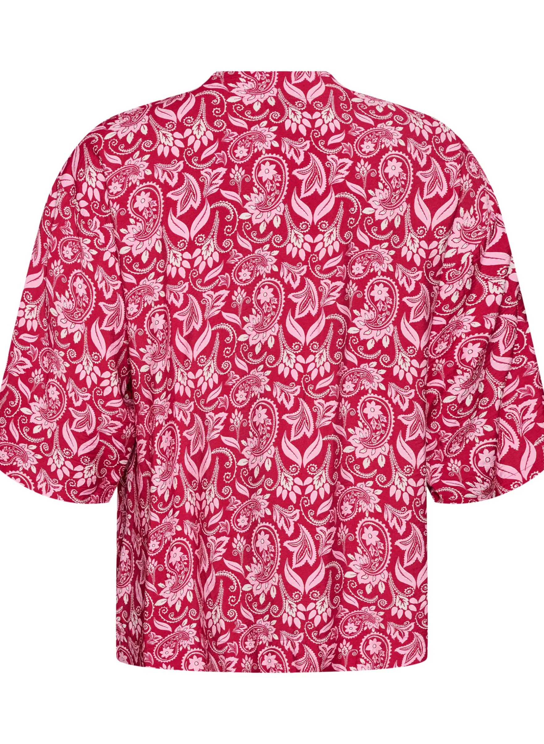 Kurzer Kimono aus Viskose mit 3/4-Ärmeln