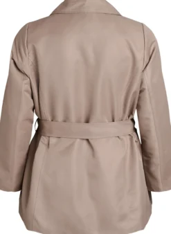 Kurzer Trenchcoat mit Gürtel