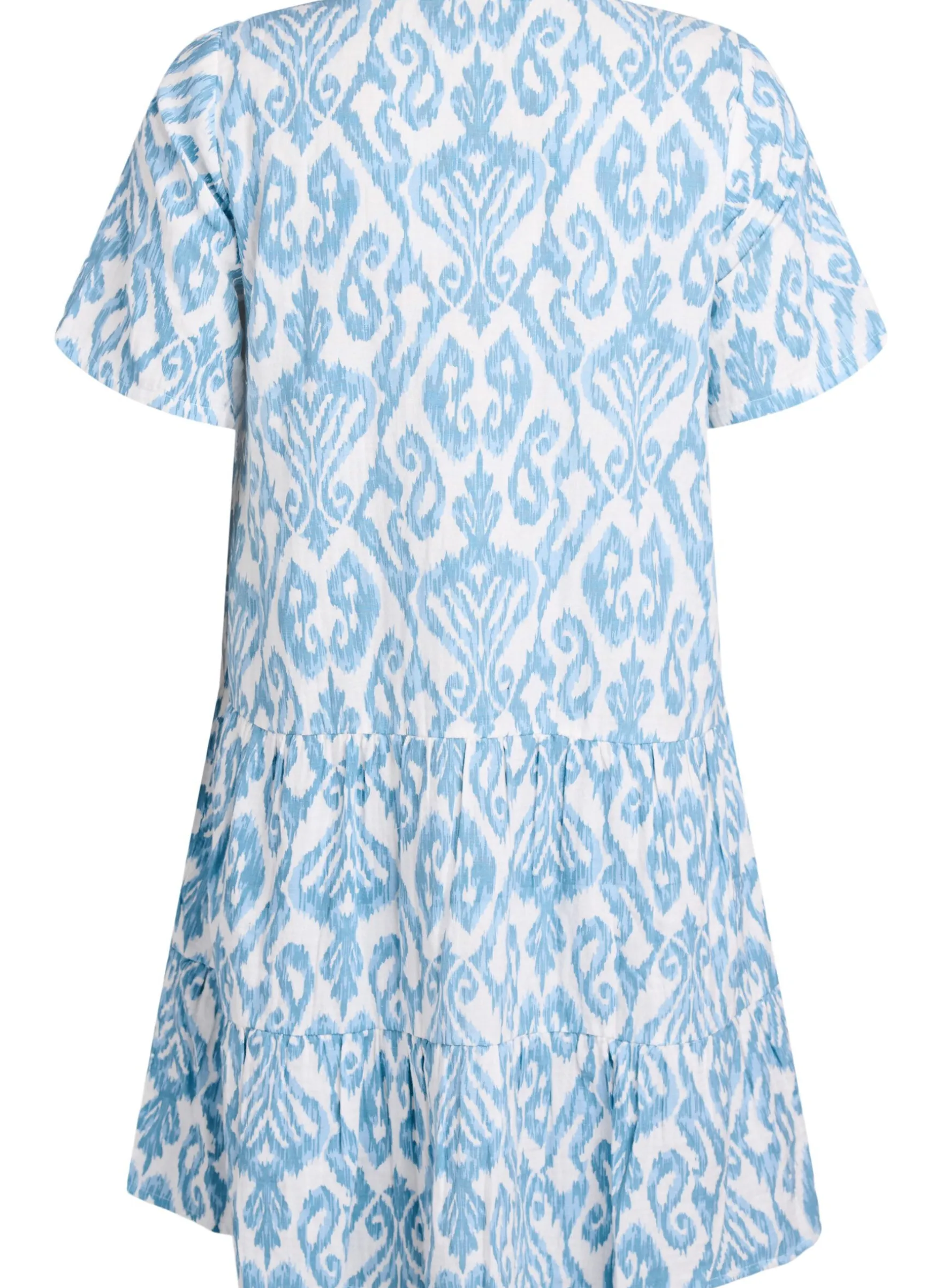 Kurzes A-Linien-Kleid aus Baumwollmusselin