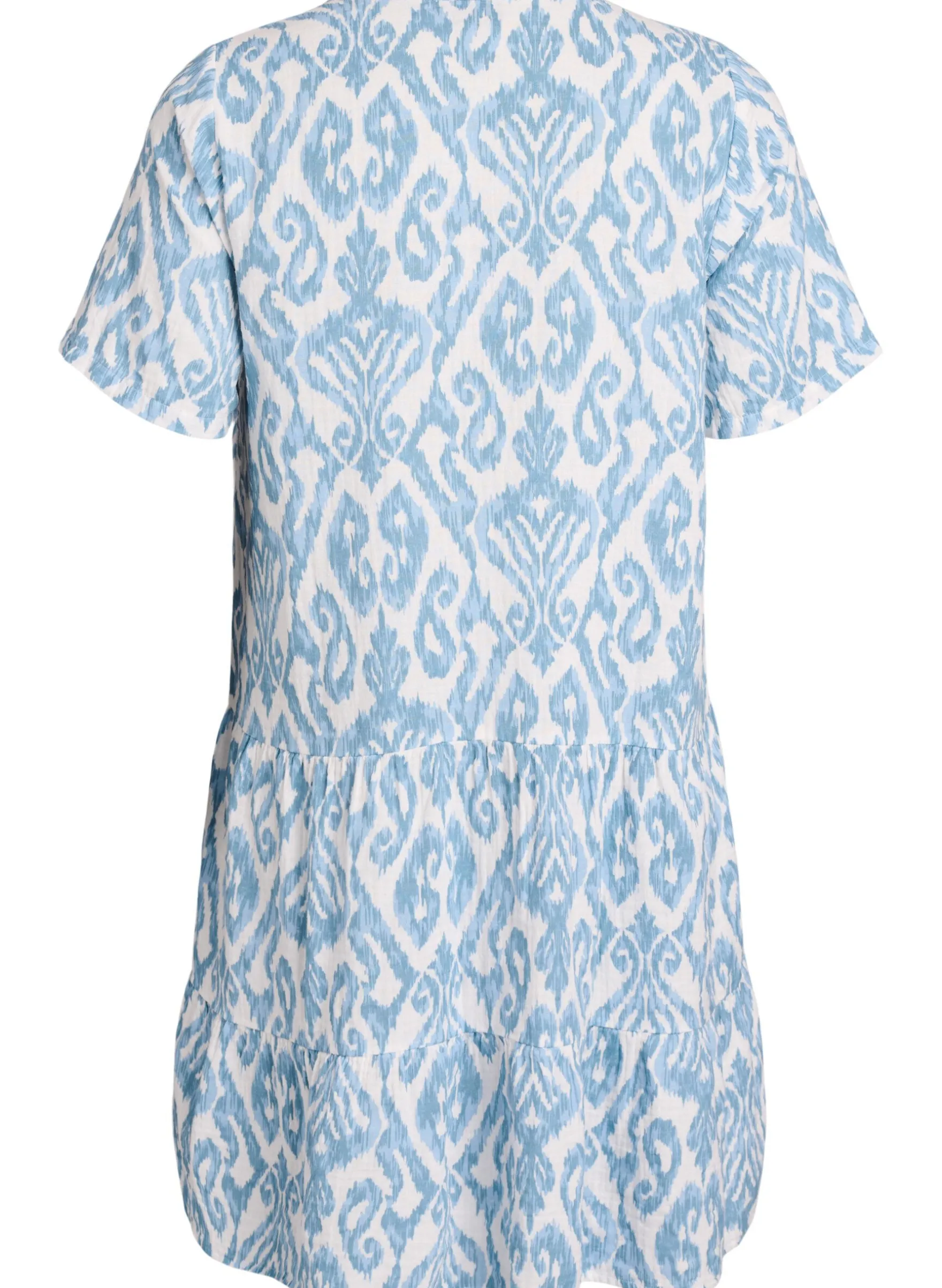Kurzes A-Linien-Kleid aus Baumwollmusselin
