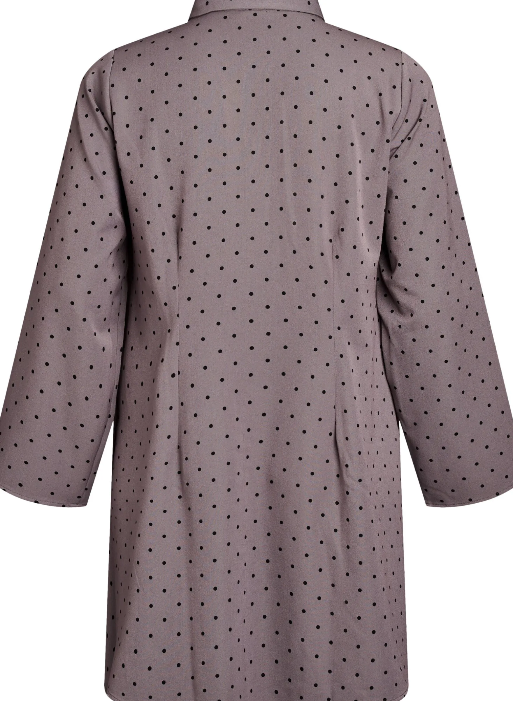 Kurzes A-Linien-Kleid mit langen Ärmeln